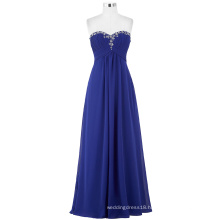 Starzz Full-Length Strapless Chiffon Blue Long Evening Dress ST000002-2